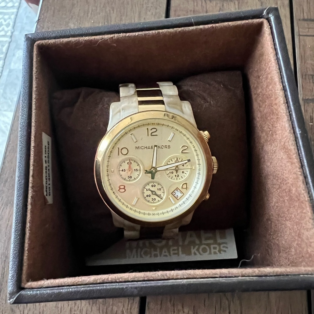 Michael Kors Gold and Resin Watch